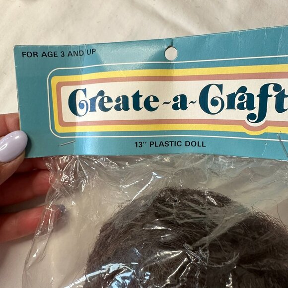 Create-a-Craft Angel Doll 13" – Brown, Sleepy Eyes Like #3049P Fibre-Craft - Picture 9 of 13